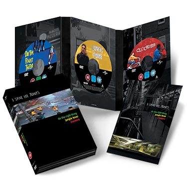 This collection of three Spike Lee films was designed for Universal and included a triple DVD pack and illustrated booklet.