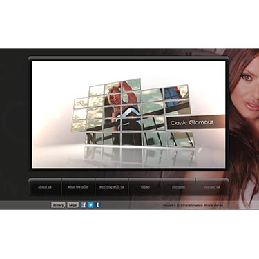 Original Sensations offer VOD services. The sensitive nature of the content meant the team had to create a glamour feel but within a B2B context.