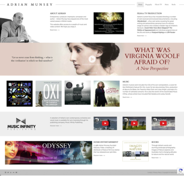 Entrepreneur, producer, impresario, composer and author – Adrian Munsey has enjoyed one of the most varied careers in British media.